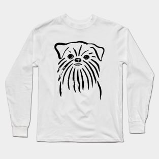 Brussels Griffon (Black and White) Long Sleeve T-Shirt
